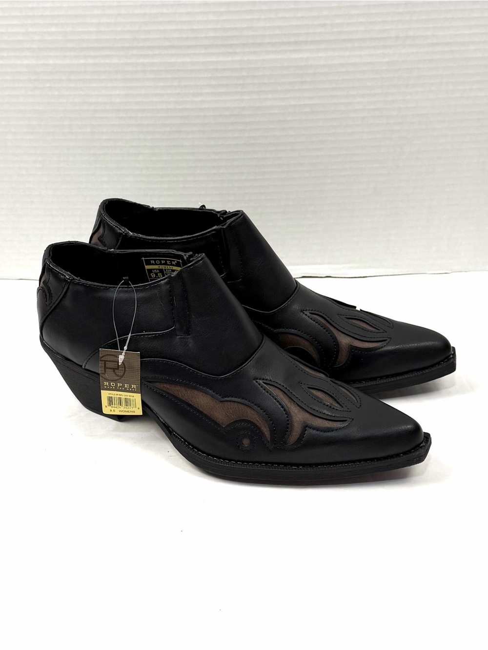 Roper Inlay Ankle Boots Sz 9.5